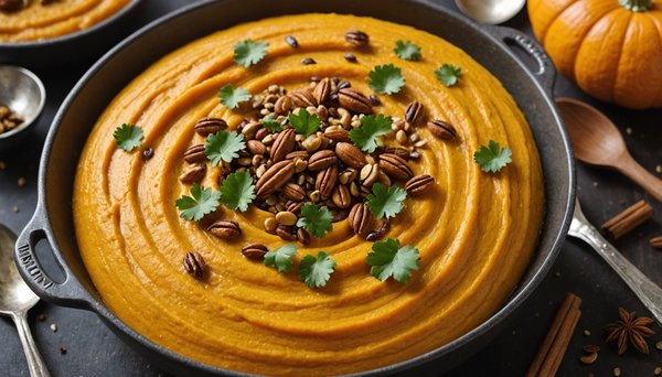 Révélez le secret d"une purée de potimarron crémeuse aux épices et muscade irresistible!