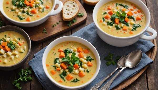 Révélez les ingrédients magiques d"une soupe de légumes d"hiver délicieusement onctueuse : recettes inédites et conseils pratiques !
